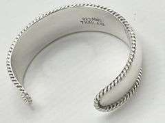 925 Sterling Silver Vintage Wide Polished Cuff Bracelet