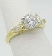 GIA Certified 1.35CTW Earth Mined Diamond Ring in 18k