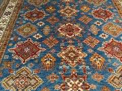Magnificent Super Kazak Rug 7.9x9.9