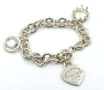 Tiffany & Co heart tag charm bracelet
