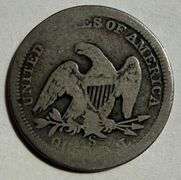 Scarce 1858 S Seated Quarter