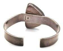 Lot of 2 Vintage 925 sterling silver Coral cuff bangles
