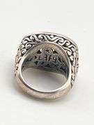 925 Sterling Silver EFFY Balisssima Multi Gemstone And Ornate 18KT Yello Gold Accent Ring