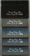 Lot of 5 Silver US Proof Sets in Box with CoA: 1993 & 1995