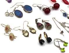 Vintage 925 sterling silver group lot of earrings