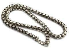 925 Sterling silver 7.3mm rounded box chain