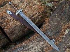 Handmade Damascus Steel Viking Sword AuthenticBlade