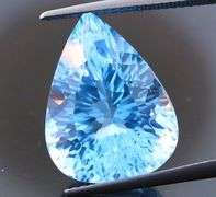 HIGH FIRE FLASHING!!! 15.06ct VS top Swiss blue Topaz!!!