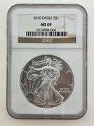 2010 American Silver Eagle, NGC MS69