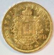 Choice BU 1869-BB France Napoleon 20 France Gold Piece