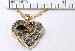 Natural Diamond Pendant on 14k Chain