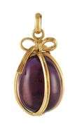 Tiffany & Co. Jean Schlumberger Amethyst Egg Charm Pendant in 18K