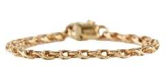 Vintage Tiffany & Co. Double Curb Link Charm Bracelet in 14K
