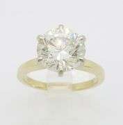 Classic 4+ Carat GIA Earth Mined Diamond Ring