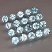 Matched! 20 piece 12.09ct full fire sky blue Topaz set!