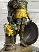 Greek Warrior Roman Soldier Bronze Sculpture