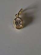 Certified Yellow Gold Lab Diamond Pendant