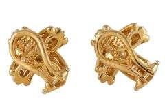 Tiffany & Co. 0.50ctw Diamond X Clip On Earrings in 18K