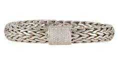 John Hardy Icon 0.55ctw Diamond Chain Bracelet in Sterling