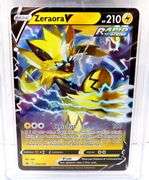 Pokémon 2021 Zeraro V Holo Trade Card, 9 Mint