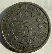 1876 Shield Nickel