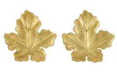 Tiffany & Co. Angela Cummings Maple Leaf Clip On Earrings