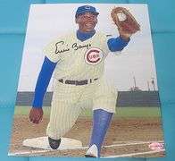 HAND SIGNED ERNIE BANKS 8X10 WITH COA