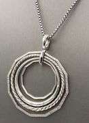 David Yurman Stax diamond pendant on chain