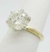 Classic 4+ Carat GIA Earth Mined Diamond Ring