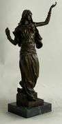 Arab Girl Dancing Bronze Sculpture