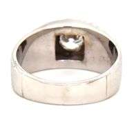 14kt White gold 1ct round brilliant cut diamond ring