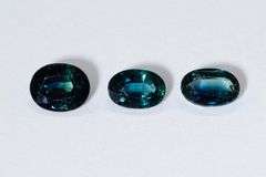 Natural Teal Sapphires - Lot of 3