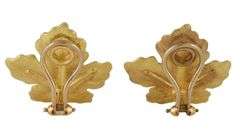 Tiffany & Co. Angela Cummings Maple Leaf Clip On Earrings