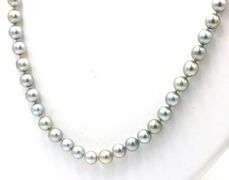 5.5-6mm Grey pearl necklace