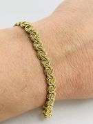14KT Yellow Gold Byzantine Link Bracelet