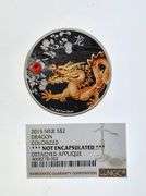 2015 Niue $2 Colorized Dragon, 1 Oz. Silver - See Description