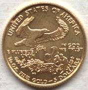 1998 $5 U.S. Gold Coin Modern Gold Issue Genuine U.S. Mint