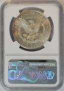 Original solid Gem BU 1881-S Morgan Silver Dollar. NGC MS65