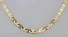 14kt Yellow gold Mariner link chain necklace