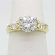 GIA Certified 1.35CTW Earth Mined Diamond Ring in 18k