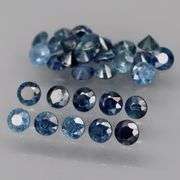 Heated only! 2.85ct ink blue Sapphire set from Madagascar