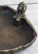 Soaking Dish Tray Nude Female Bronze Statue