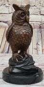 Owl Bird Bronze Sculpture