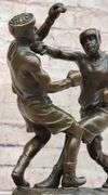 Last Round Boxing Bronze Statue