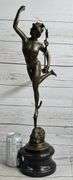 Roman Flying Mercury Bronze Figure