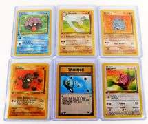 6 Pokémon 1999 1st Edition Cards