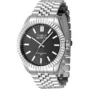 Invicta Specialty Men's Quartz Watch – Black Dial Stainless Steel Bracelet