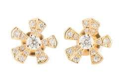 Mimi So 0.45ctw Diamond Wonderland Orchid Stud Earrings in 18K