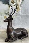 Elk Deer Bronze Sculpture
