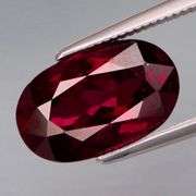 Cherry red and plum! All natural 5.46ct Rhodolite Garnet!